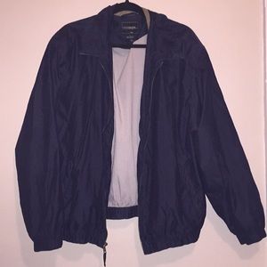 Blue long-sleeved jacket